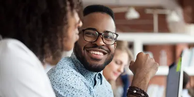 Man smiling
